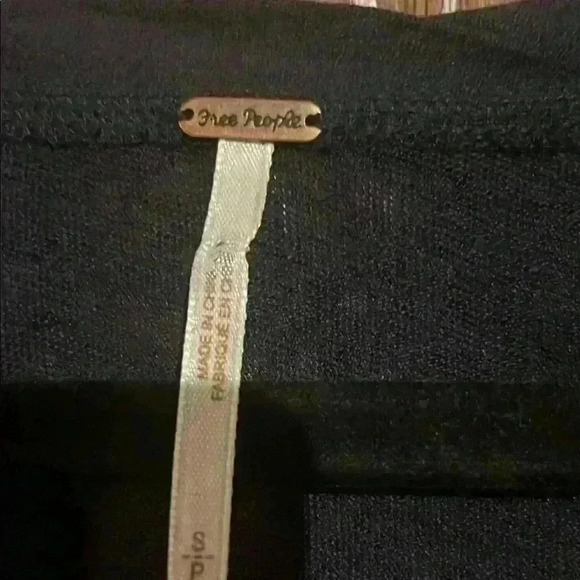 FREE PEOPLE Navy Blue Button-Front Tank Top - Picture 3 of 5